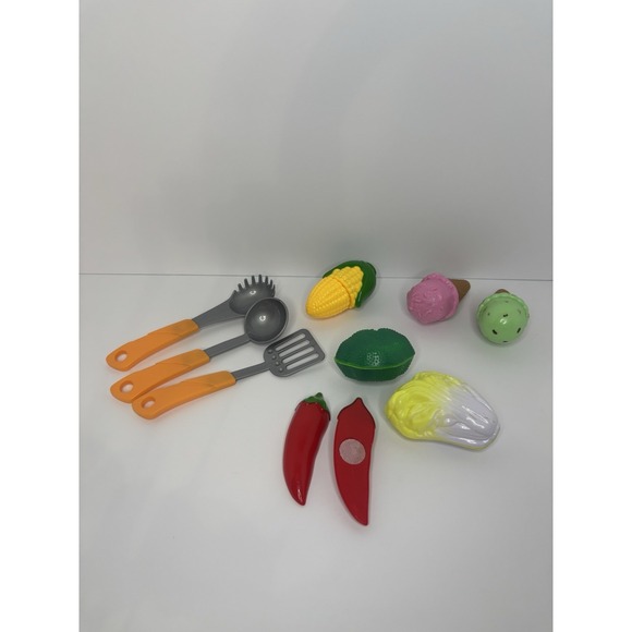 Kitchen Fun Kids Connecting Cutting Food w/ Kitchen Utensils - Picture 2 of 3